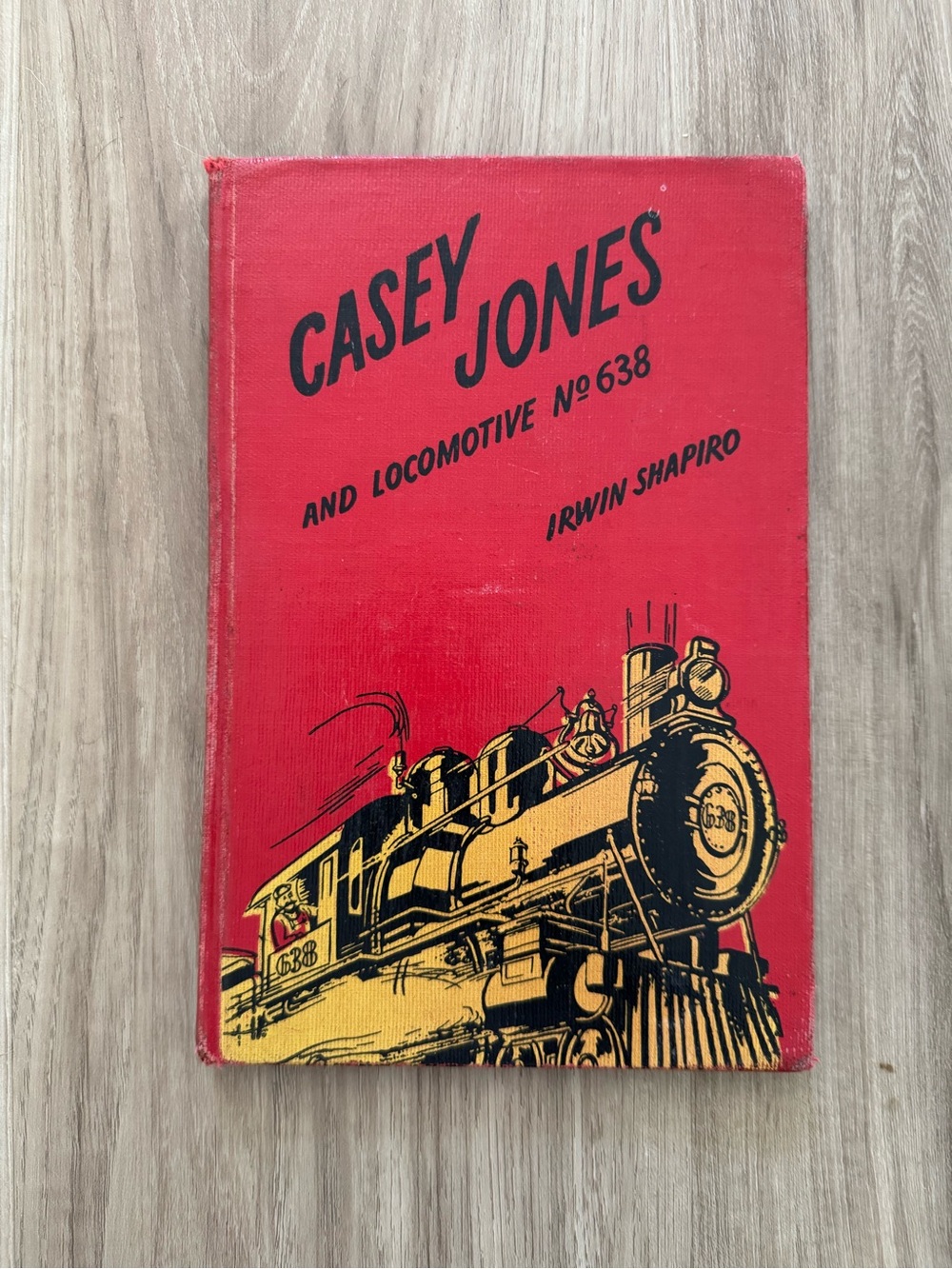 Vintage Casey Jones and Locomotive 638 Hardcover Book